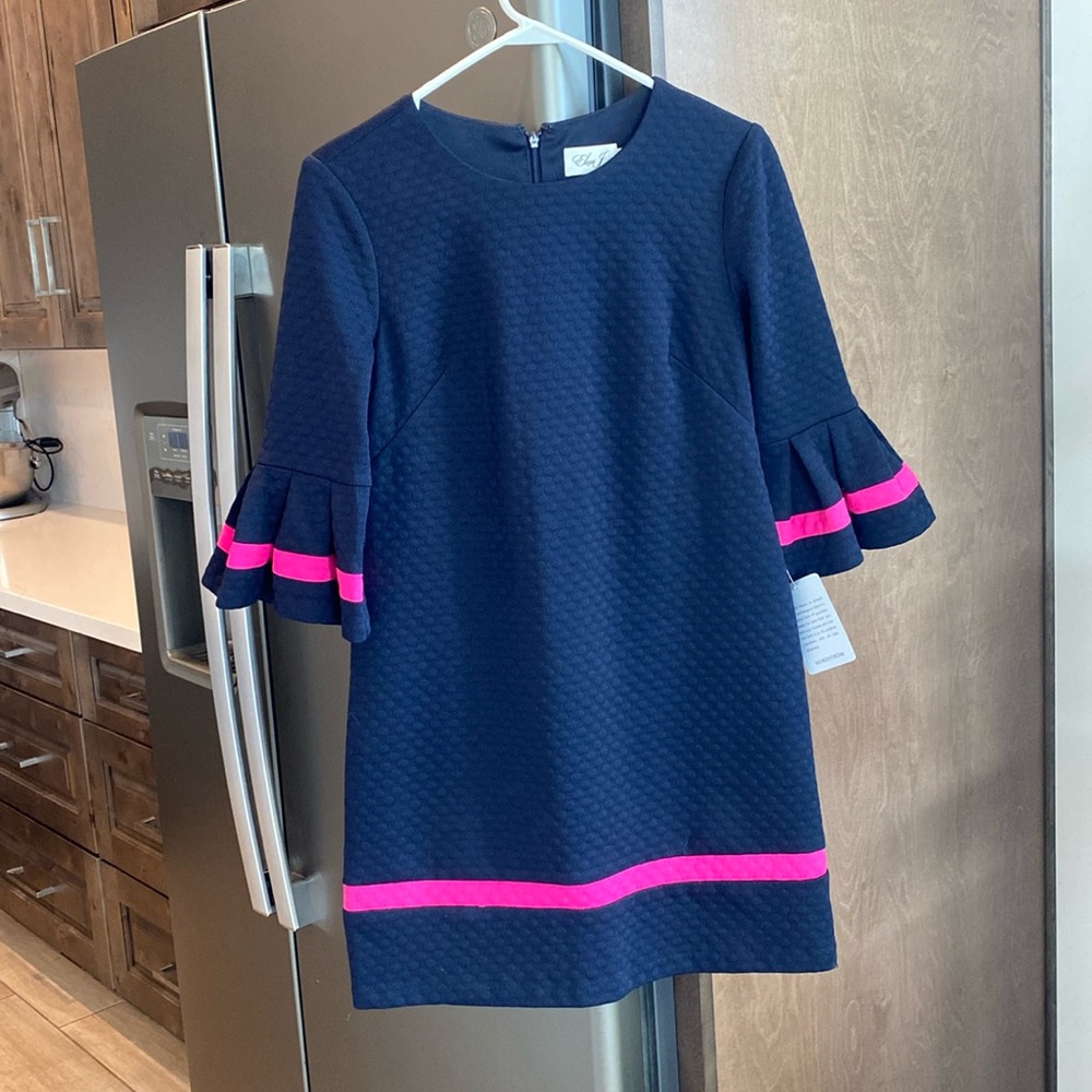 NWT navy and pink dress